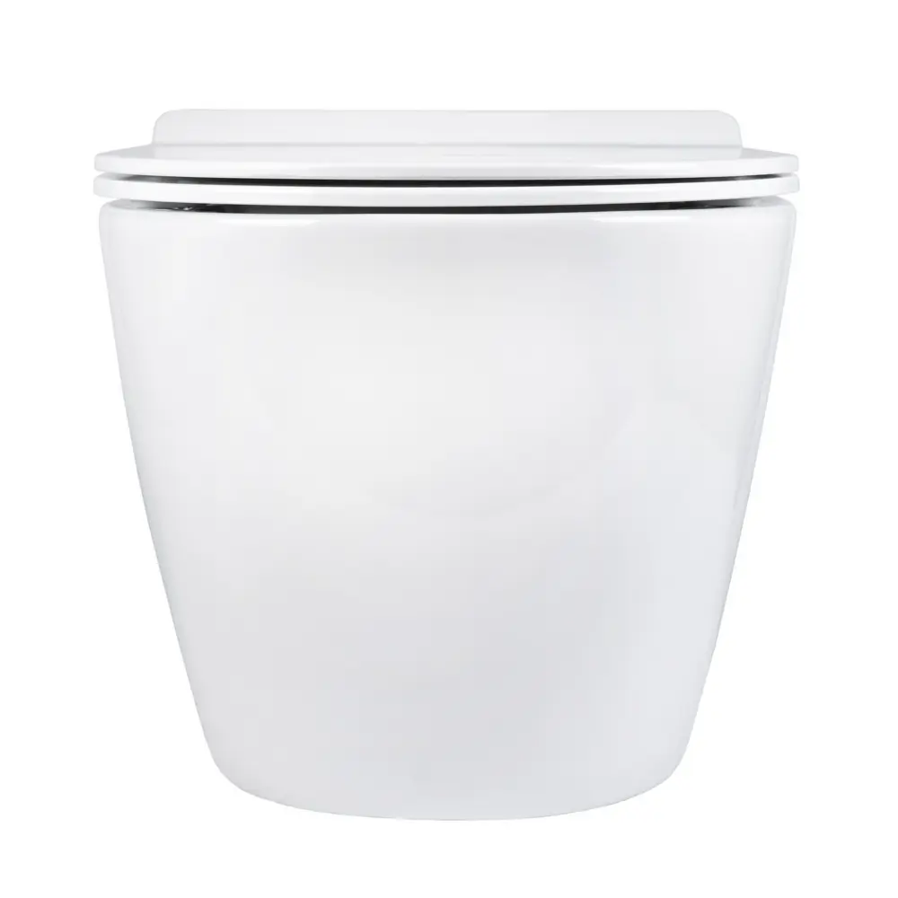 Фото 7 Унитаз подвесной BOND Oval F01-10Long безободковый с сиденьем микролифт Фото 7 Унитаз подвесной BOND Oval F01-10Long безободковый с сиденьем микролифт