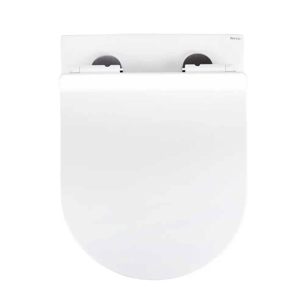 Фото 9 Унитаз подвесной Oval BOND F12-10 со смывом торнадо безободковый с сиденьем микролифт Фото 9 Унитаз подвесной Oval BOND F12-10 со смывом торнадо безободковый с сиденьем микролифт