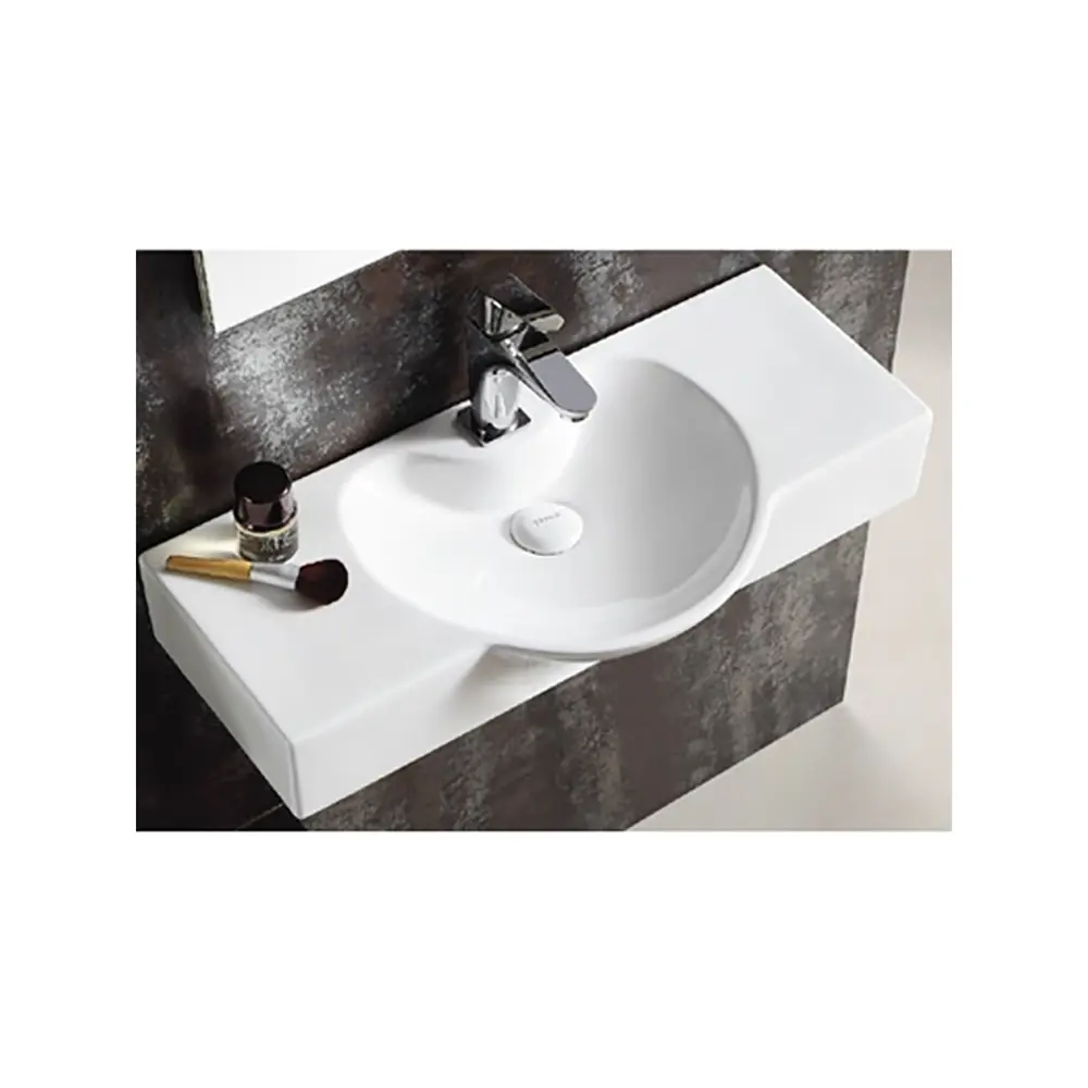 Фото 2 Раковина подвесная CeramaLux N STR4280C 70x33 см цвет белый Фото 2 Раковина подвесная CeramaLux N STR4280C 70x33 см цвет белый