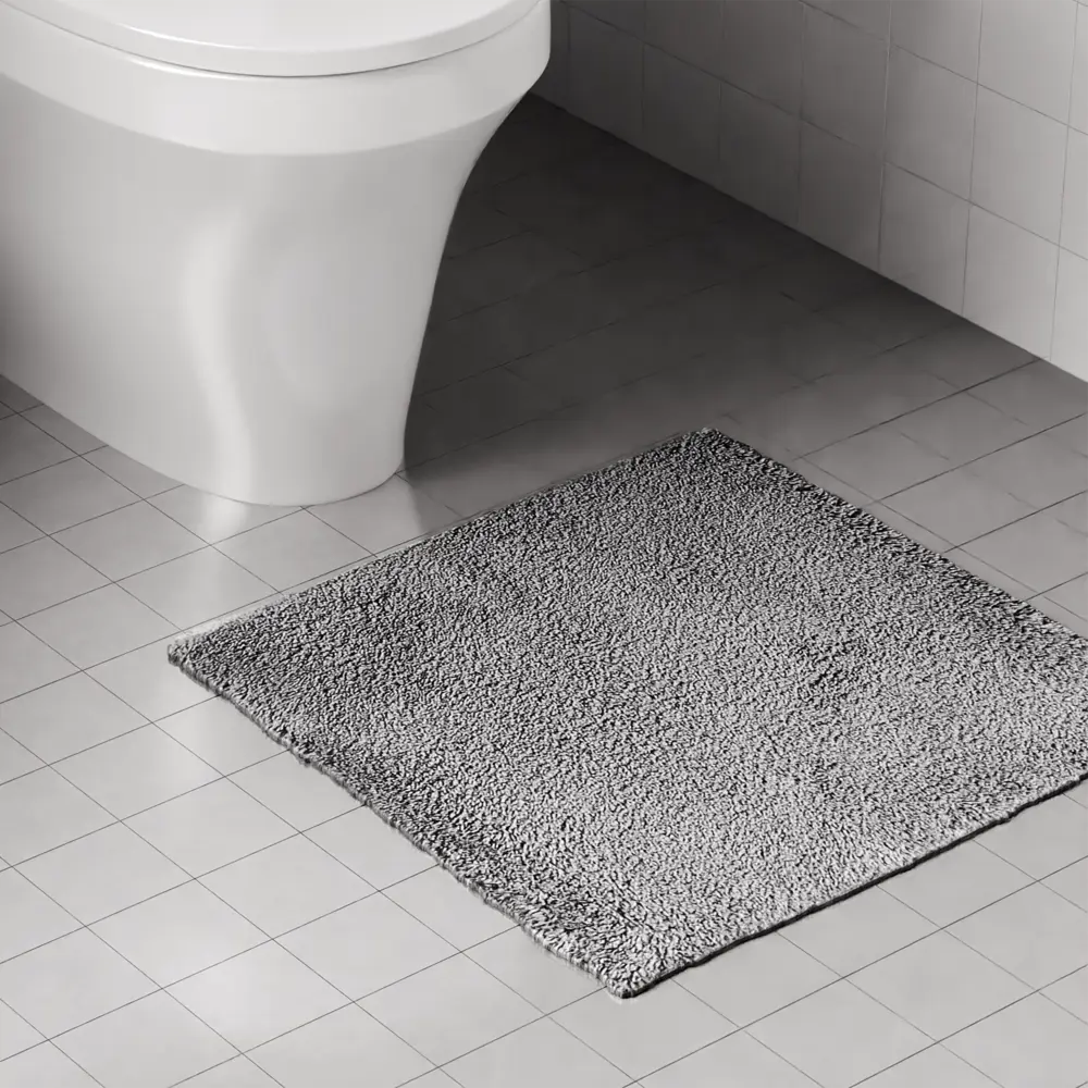 Фото Коврик для туалета Lemer Vercor 50x50 см цвет серый Фото Коврик для туалета Lemer Vercor 50x50 см цвет серый