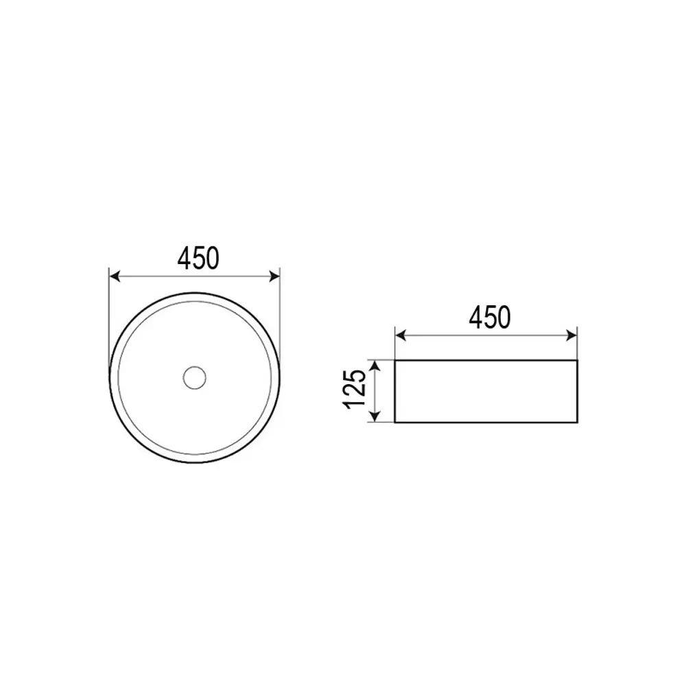 Фото 3 Раковина накладная Azario AZ-4115 45x45 см цвет белый Фото 3 Раковина накладная Azario AZ-4115 45x45 см цвет белый