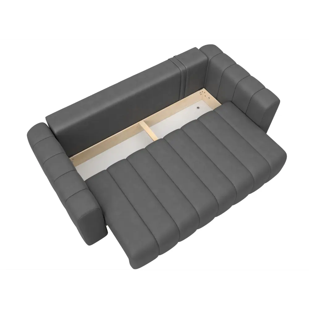 Фото 7 Диван прямой Лига-062 НПБ Лига диванов 130283 242x82x112 см замша цвет joly 13 серый