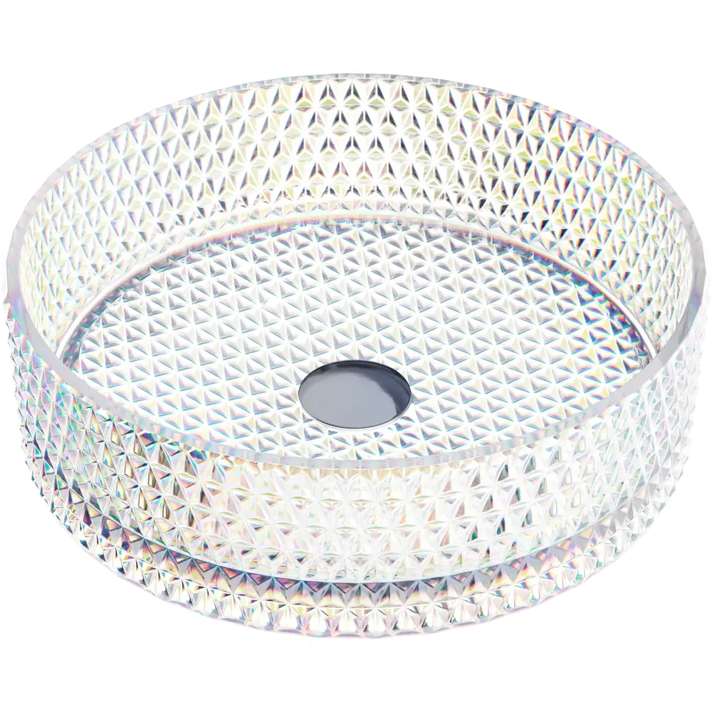Фото Раковина накладная Ceramica Nova Cristal CN6059 36x36 см неон Фото Раковина накладная Ceramica Nova Cristal CN6059 36x36 см неон