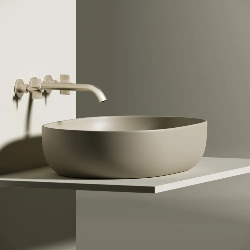 Фото 4 Раковина накладная Ceramica Nova Element CN6047MC 60x41.50 см цвет бежевый Фото 4 Раковина накладная Ceramica Nova Element CN6047MC 60x41.50 см цвет бежевый