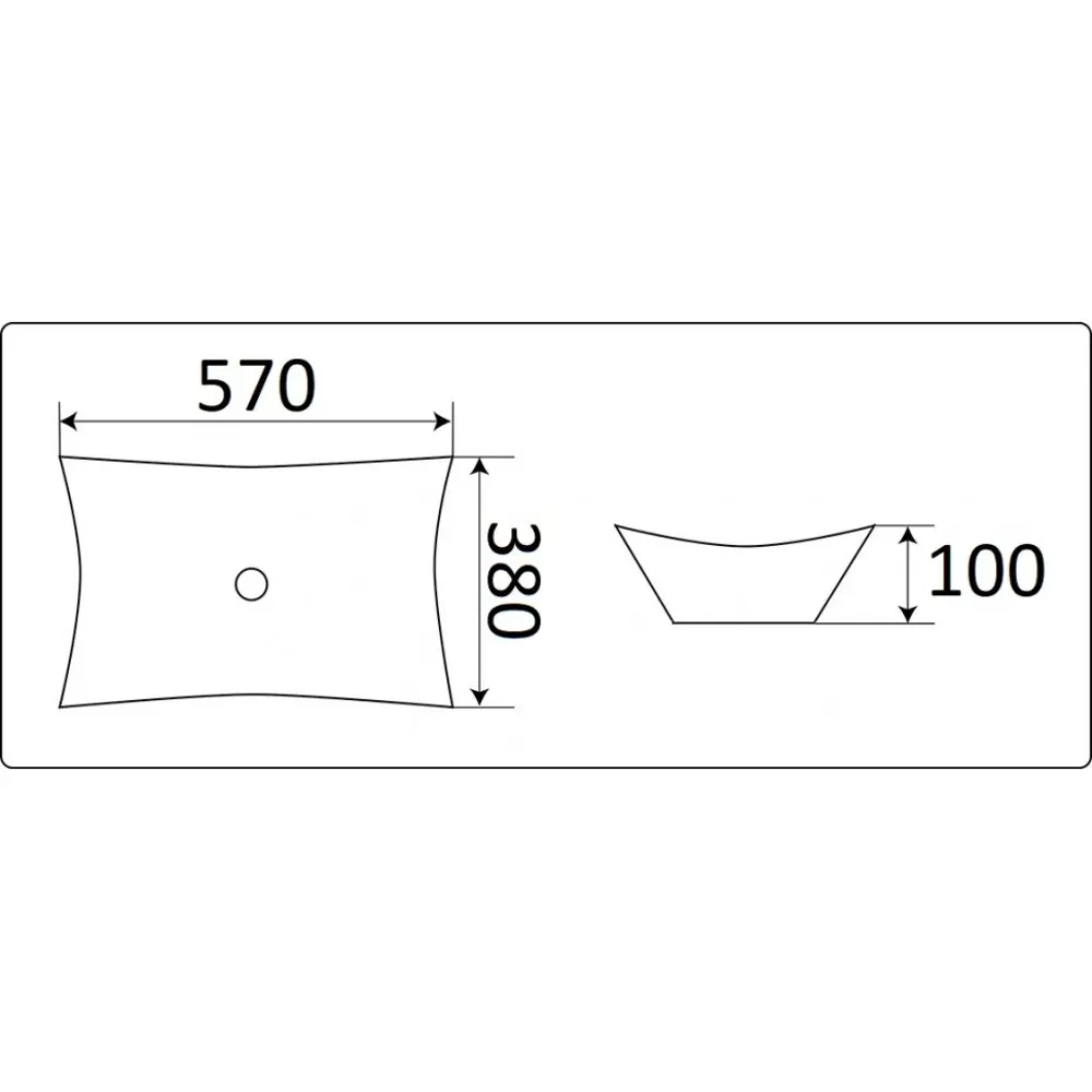 Фото 3 Раковина накладная CeramaLux 7701B 57.50x38 см цвет белый Фото 3 Раковина накладная CeramaLux 7701B 57.50x38 см цвет белый