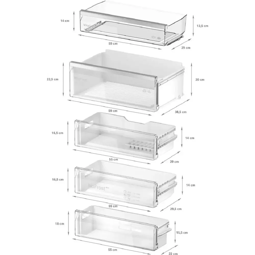 Фото 3 Встраиваемый холодильник Bosch KBN96ADD0 54x190 см цвет белый Фото 3 Встраиваемый холодильник Bosch KBN96ADD0 54x190 см цвет белый
