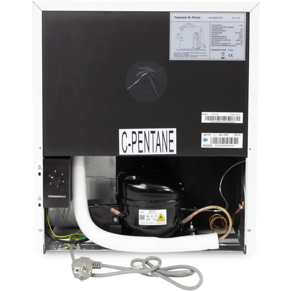 Фото 8 Холодильник Zigmund & shtain FR 11 W 44x51.5 см цвет белый Фото 8 Холодильник Zigmund & shtain FR 11 W 44x51.5 см цвет белый