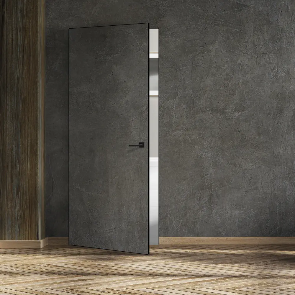 Фото 7 Дверь межкомнатная глухая Invisible 60x220 см цвет с замком