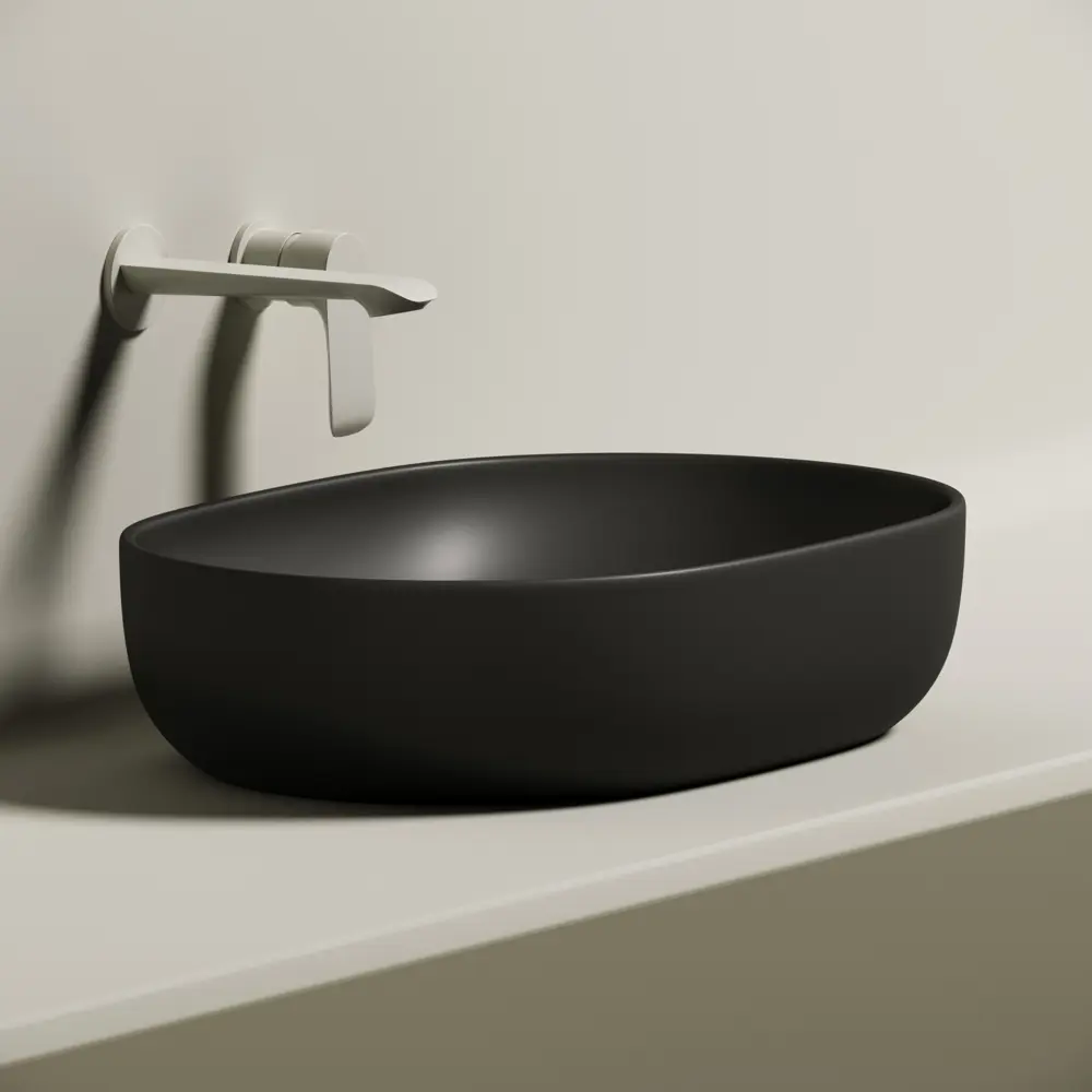 Фото 5 Раковина накладная Ceramica Nova Element CN6047MB 60x41.50 см цвет черный Фото 5 Раковина накладная Ceramica Nova Element CN6047MB 60x41.50 см цвет черный