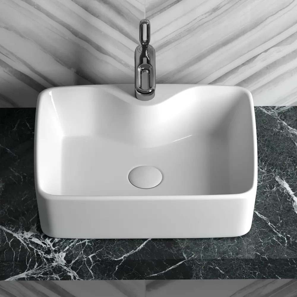 Фото 4 Раковина накладная Ceramica Nova Element CN6033 48x37 см цвет белый Фото 4 Раковина накладная Ceramica Nova Element CN6033 48x37 см цвет белый