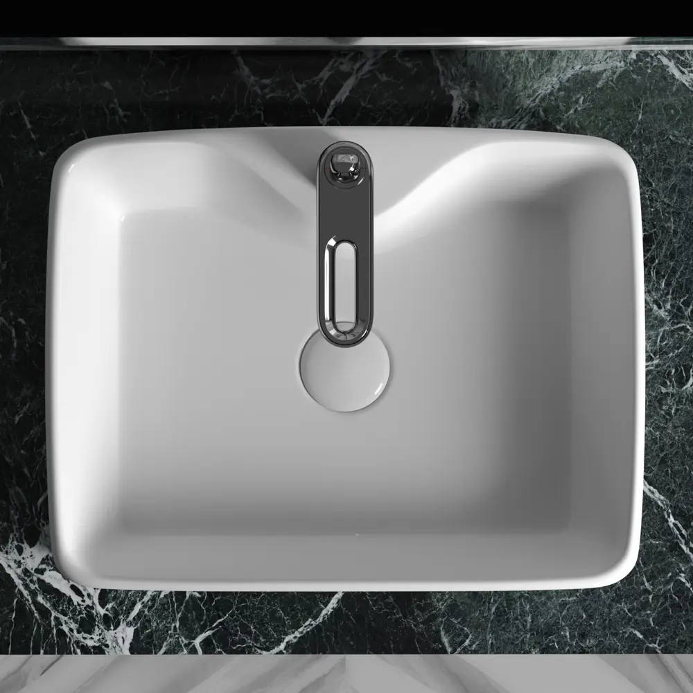 Фото 6 Раковина накладная Ceramica Nova Element CN6033 48x37 см цвет белый Фото 6 Раковина накладная Ceramica Nova Element CN6033 48x37 см цвет белый