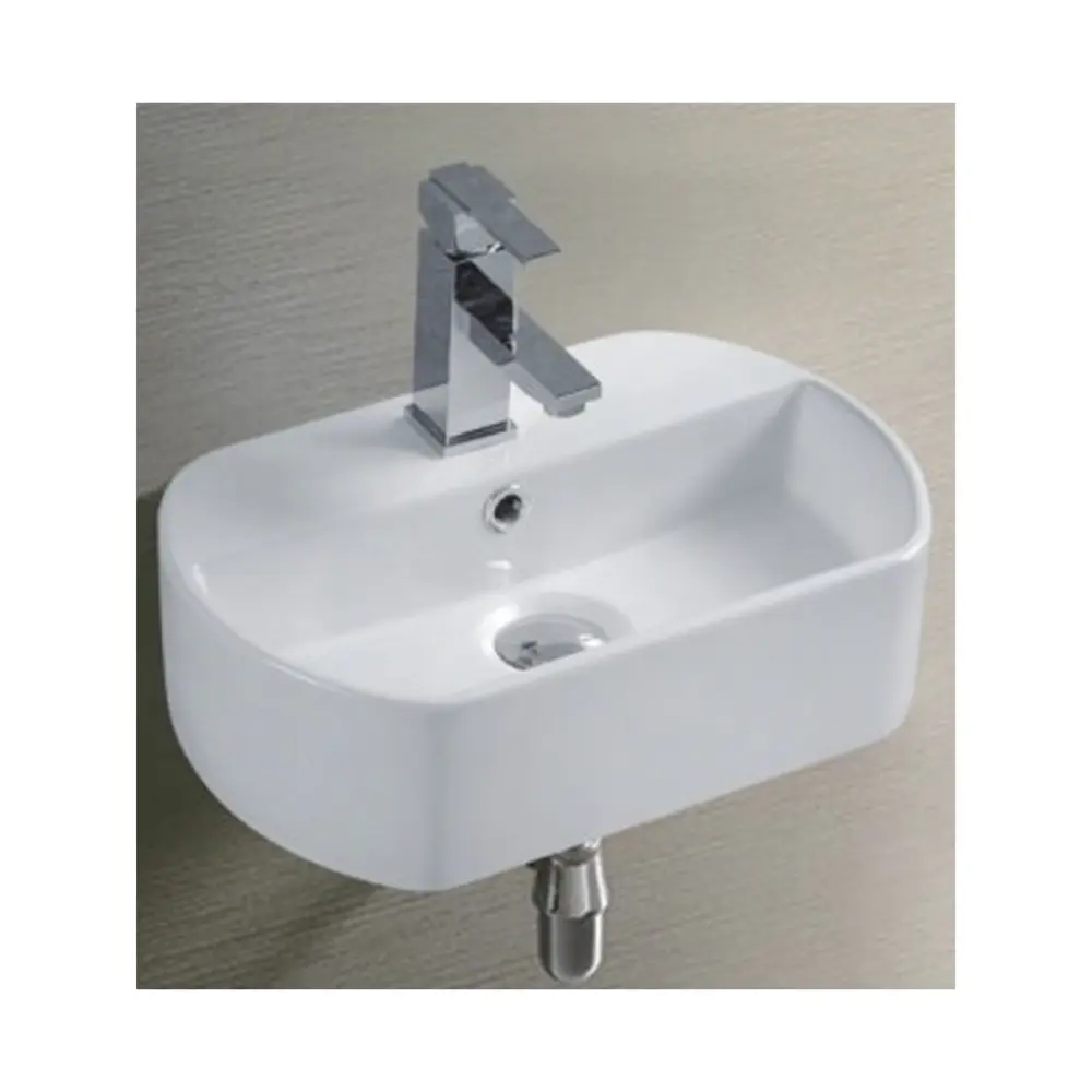 Фото 2 Раковина подвесная CeramaLux N 9293 44x30 см цвет белый Фото 2 Раковина подвесная CeramaLux N 9293 44x30 см цвет белый