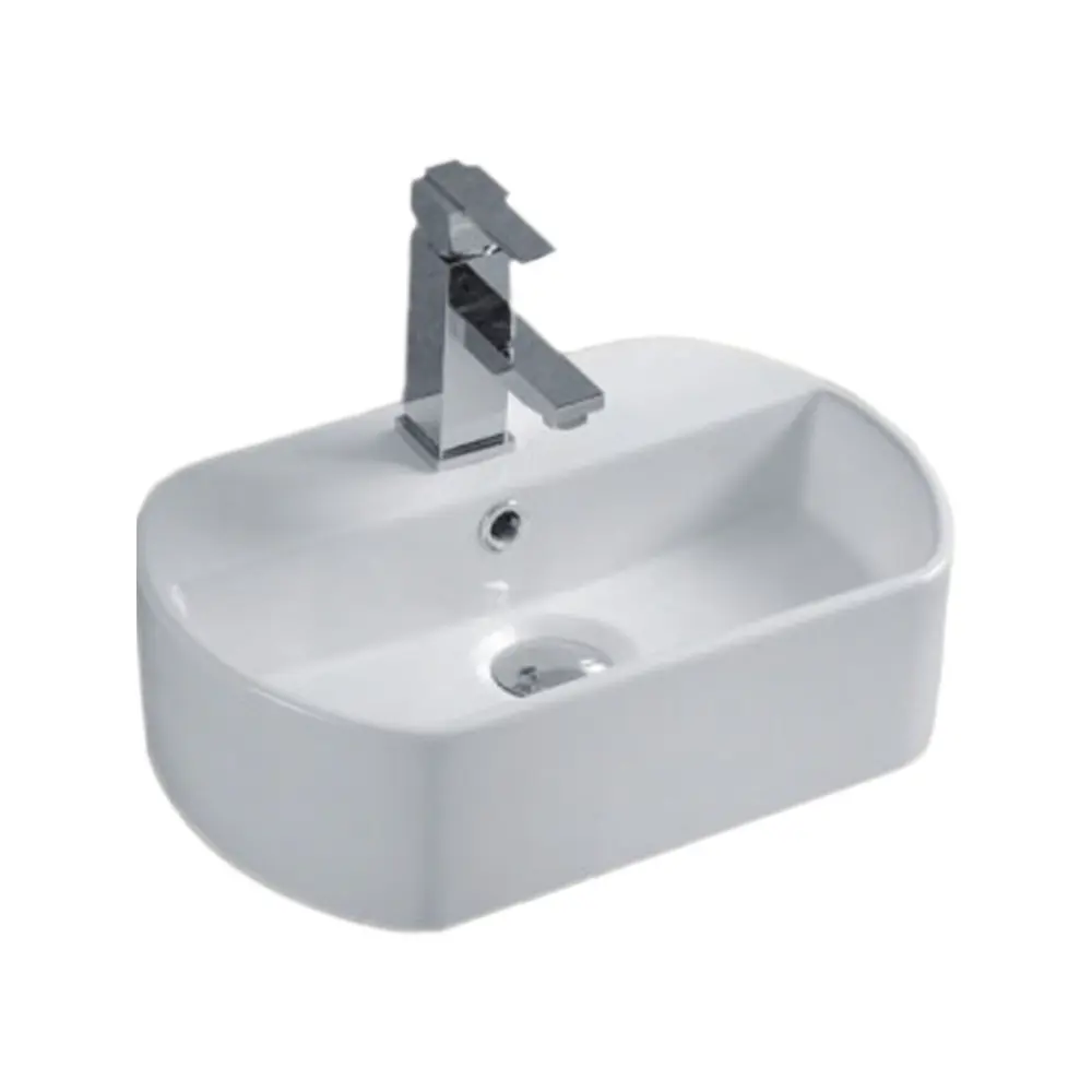 Фото Раковина подвесная CeramaLux N 9293 44x30 см цвет белый Фото Раковина подвесная CeramaLux N 9293 44x30 см цвет белый