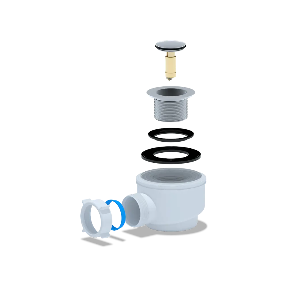 Фото 2 Сифон для душевого поддона Ани пласт D50 мм E410CL