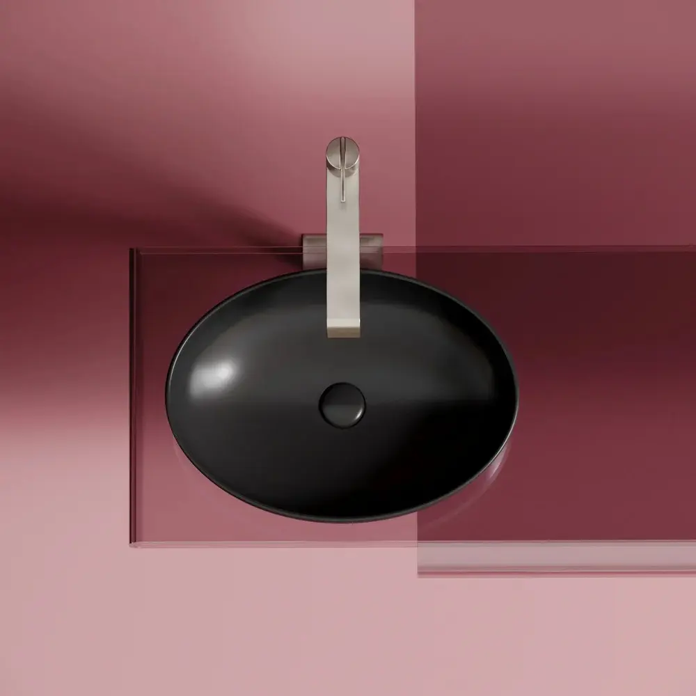 Фото 4 Раковина накладная Ceramica Nova Element CN6056MB 50.20x36.30 см цвет черный Фото 4 Раковина накладная Ceramica Nova Element CN6056MB 50.20x36.30 см цвет черный