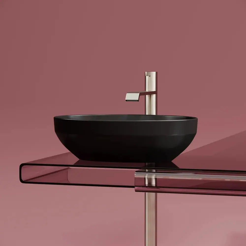 Фото 3 Раковина накладная Ceramica Nova Element CN6056MB 50.20x36.30 см цвет черный Фото 3 Раковина накладная Ceramica Nova Element CN6056MB 50.20x36.30 см цвет черный