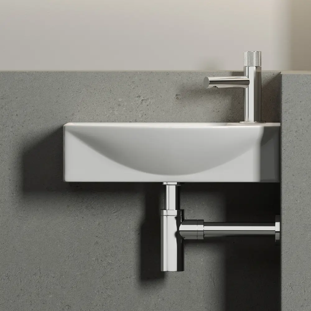 Фото 4 Раковина подвесная Ceramica Nova Element CN6038L 45.50x22 см цвет белый Фото 4 Раковина подвесная Ceramica Nova Element CN6038L 45.50x22 см цвет белый