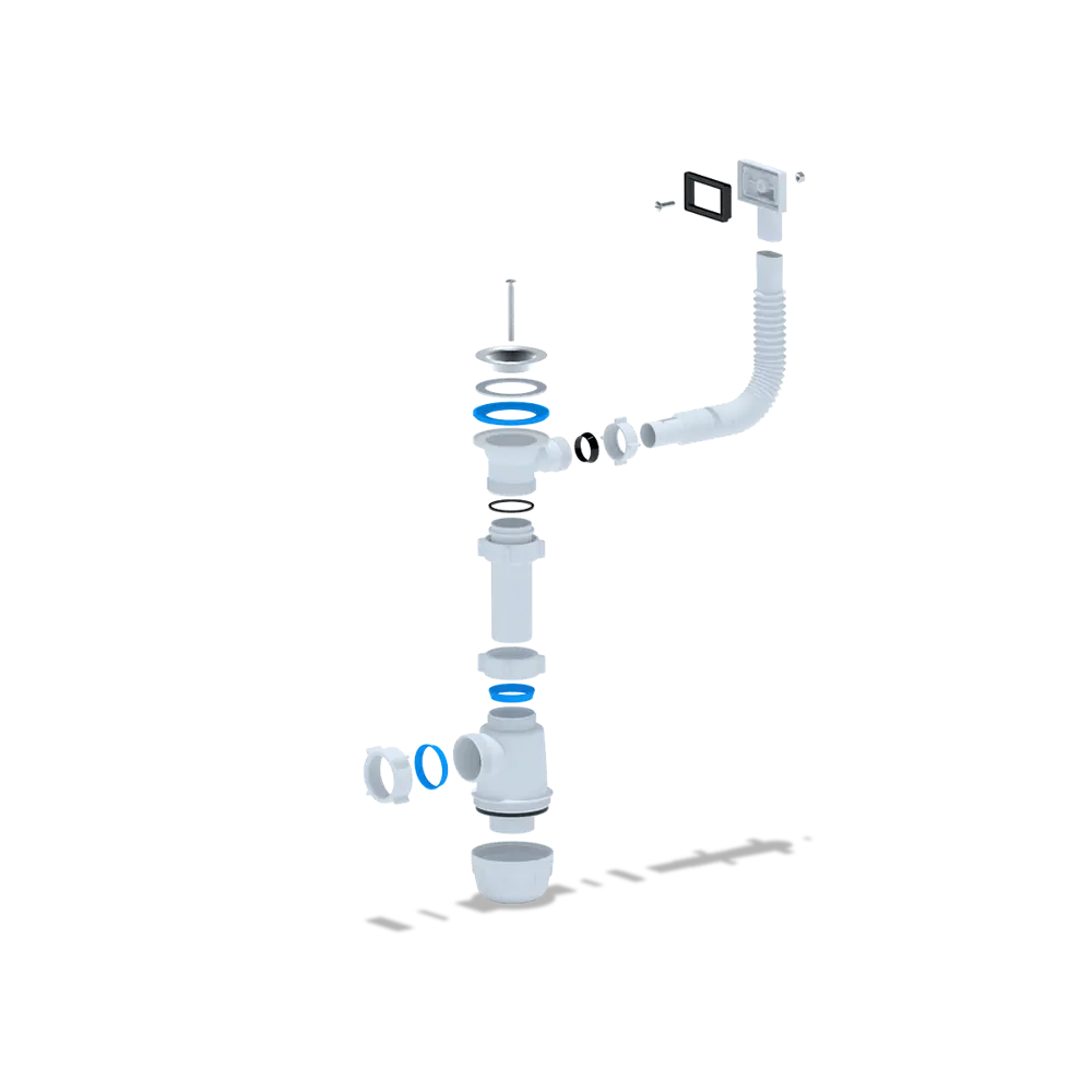 Фото 2 Сифон для мойки Ани пласт D50 мм белый A0140S Фото 2 Сифон для мойки Ани пласт D50 мм белый A0140S