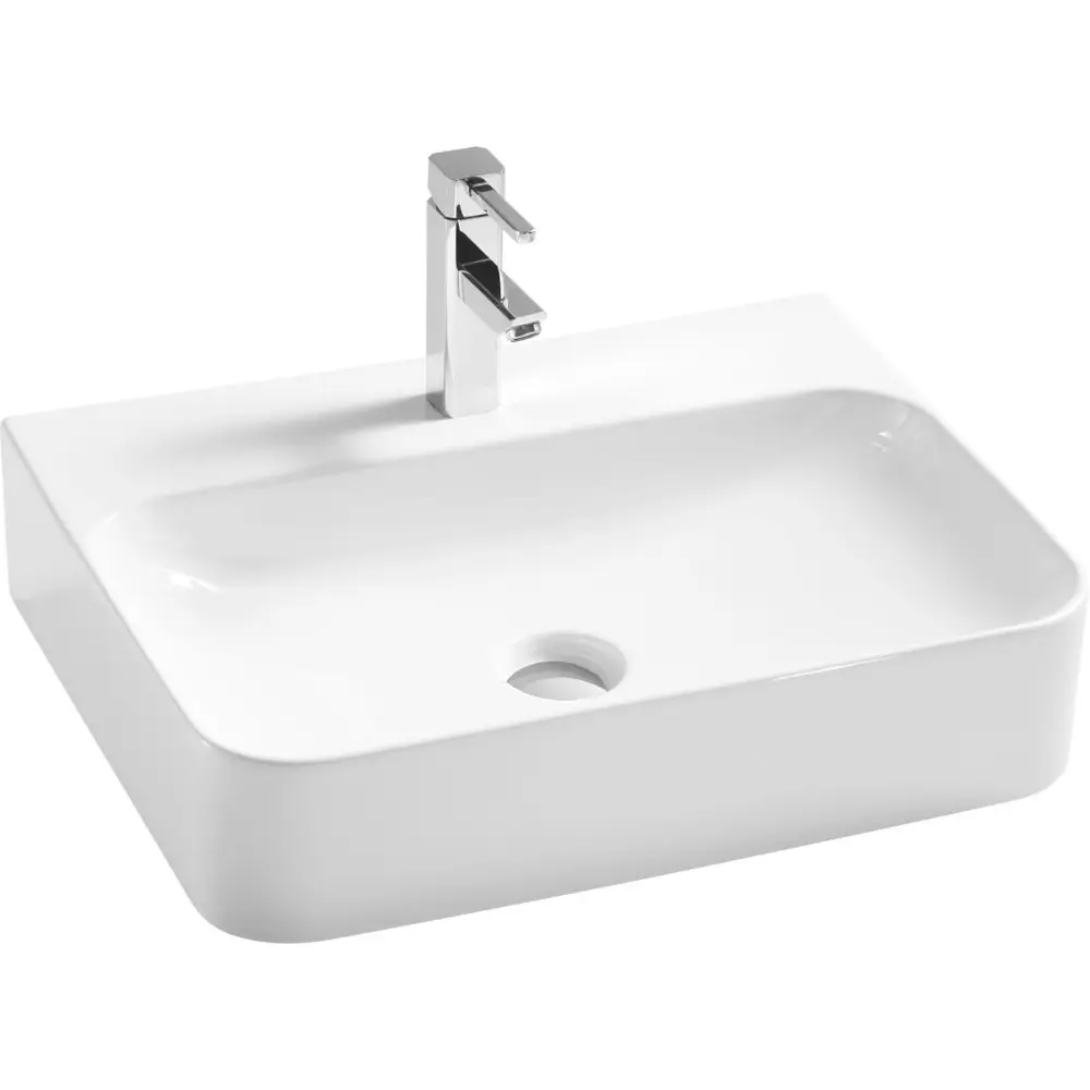 Фото Раковина накладная Ceramica Nova Aura CN2001 61x48 см цвет белый