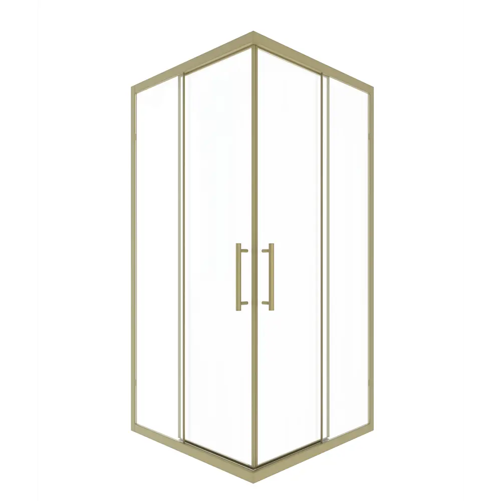 Фото Душевой уголок Timo TKSS-90/17C-8 90x90x200 профиль мотовое золото, стекло прозрачное 8 мм