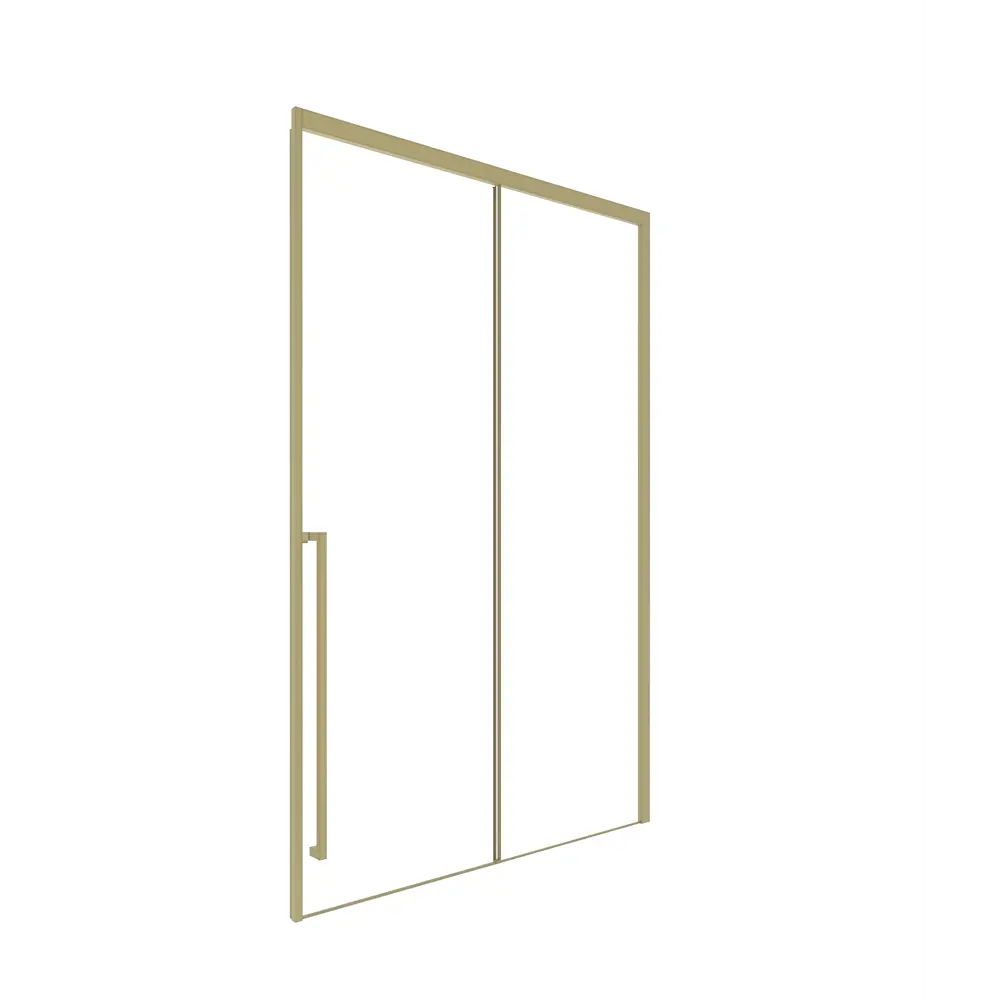 Фото Душевая дверь Timo T55L 150см эффект стекла прозрачное закаленное стекло раздвижной