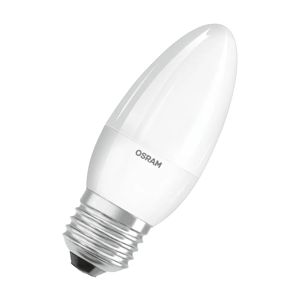Фото 2 Набор ламп светодиодных Osram E27 170-240/175-250 В 9 Вт свеча матовая 806 Лм холодный белый (голубой) свет 10 шт Фото 2 Набор ламп светодиодных Osram E27 170-240/175-250 В 9 Вт свеча матовая 806 Лм холодный белый (голубой) свет 10 шт