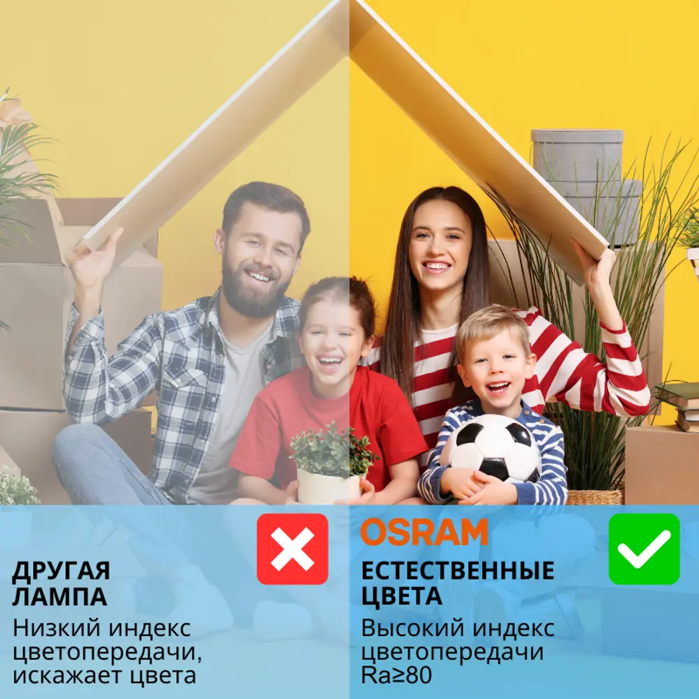 Фото 3 Набор ламп светодиодных Osram E27 170-240/175-250 В 8 Вт гриб матовый 800 Лм нейтральный белый свет 10 шт