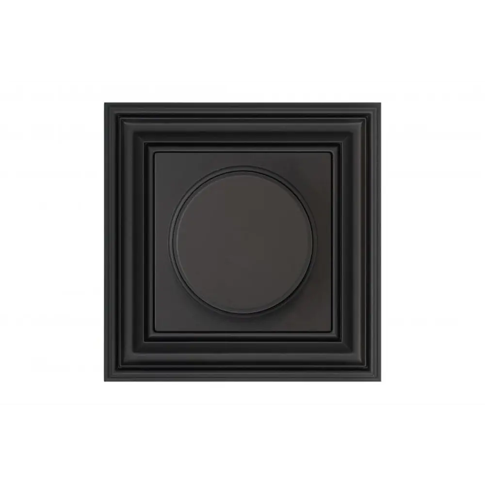 Фото Диммер встраиваемый Liregus Ретро LRG_29-218 1 клавиша цвет черный матовый Фото Диммер встраиваемый Liregus Ретро LRG_29-218 1 клавиша цвет черный матовый