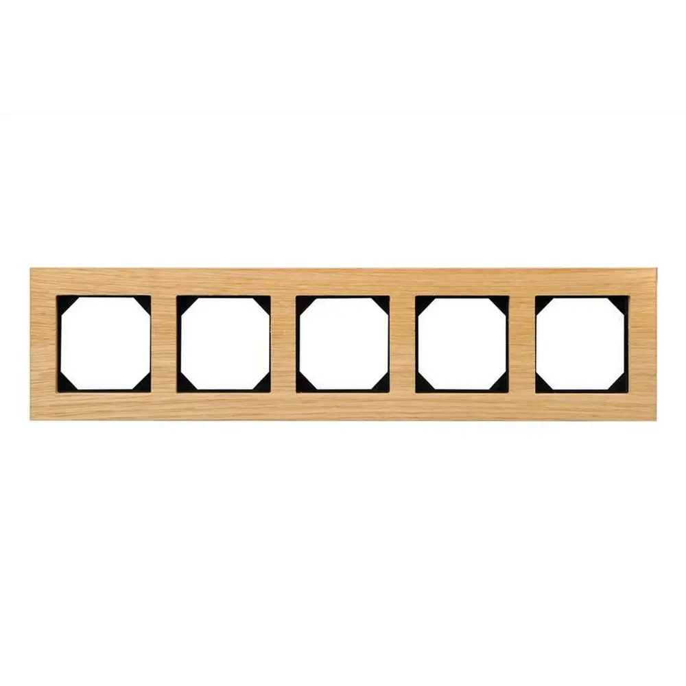 Фото 2 Рамка для розетки Liregus Epsilon LRG_28-224 5 постов цвет дуб Фото 2 Рамка для розетки Liregus Epsilon LRG_28-224 5 постов цвет дуб