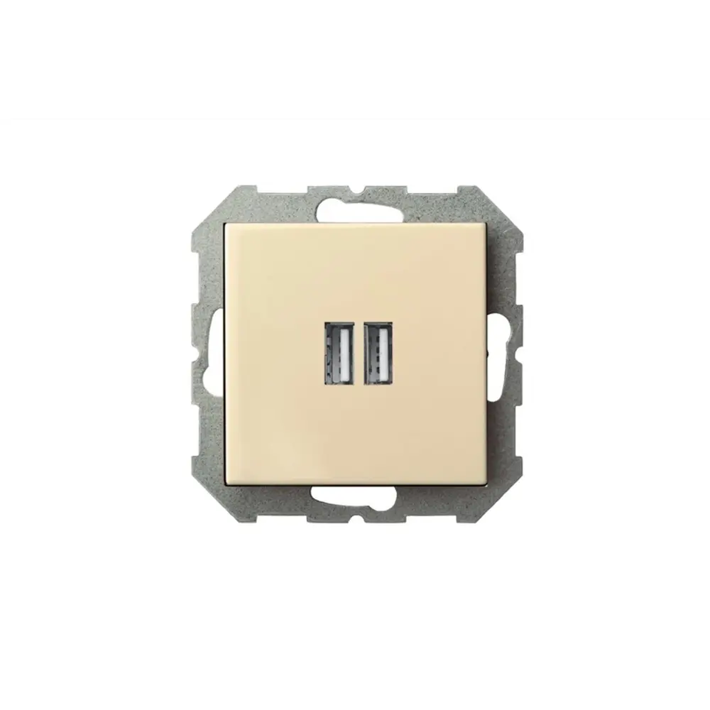 Фото 2 Розетка USB встраиваемая Liregus Epsilon LRG_28-0712 цвет кремовый Фото 2 Розетка USB встраиваемая Liregus Epsilon LRG_28-0712 цвет кремовый