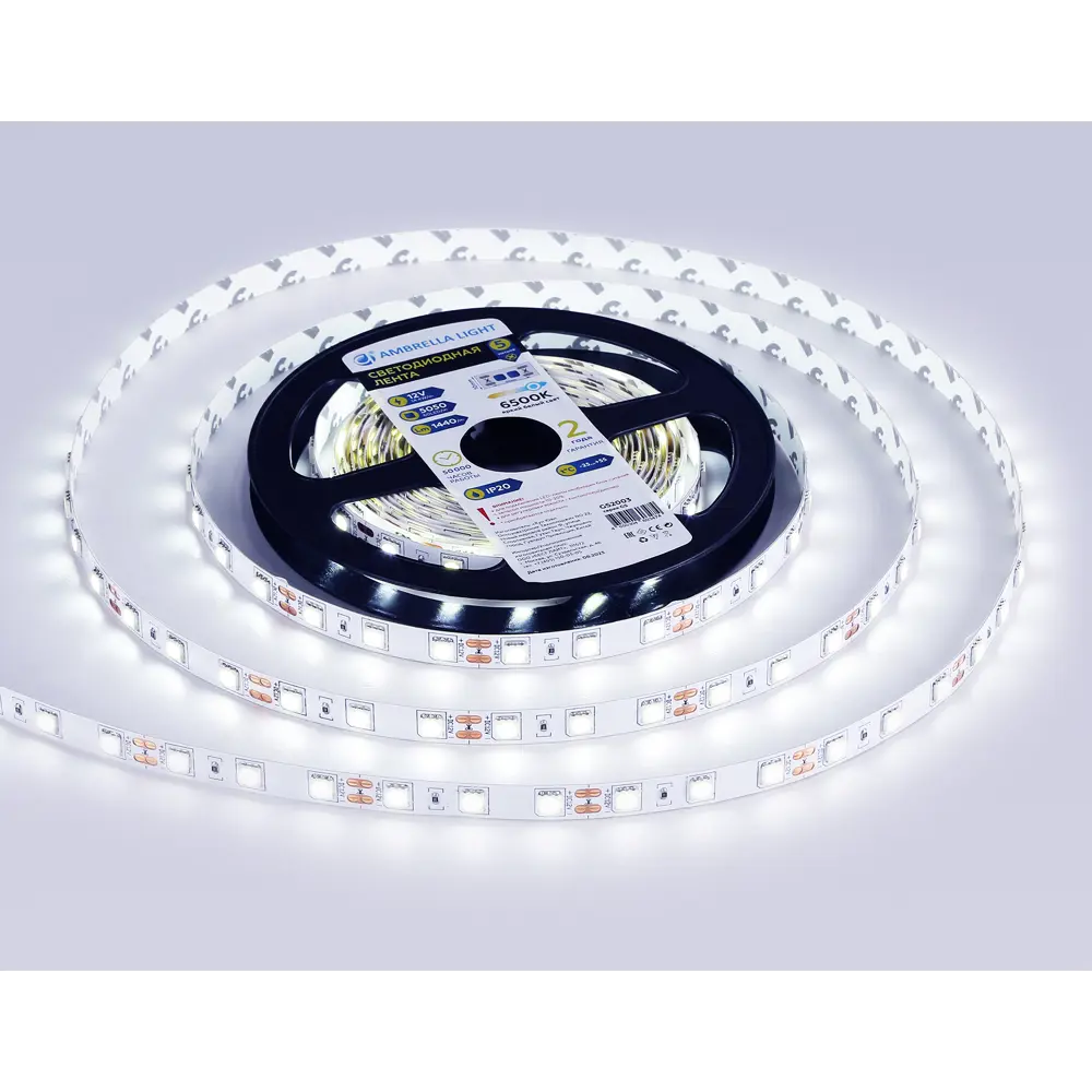 Фото 3 Светодиодная лента Ambrella light Gs2003 60 диод/м 7.2 Вт/м 12 В IP20 5 м холодный белый (голубой) свет Фото 3 Светодиодная лента Ambrella light Gs2003 60 диод/м 7.2 Вт/м 12 В IP20 5 м холодный белый (голубой) свет