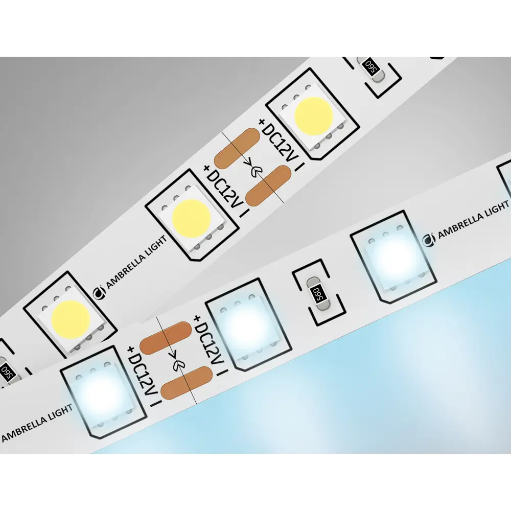 Фото Светодиодная лента Ambrella light Gs2003 60 диод/м 7.2 Вт/м 12 В IP20 5 м холодный белый (голубой) свет Фото Светодиодная лента Ambrella light Gs2003 60 диод/м 7.2 Вт/м 12 В IP20 5 м холодный белый (голубой) свет