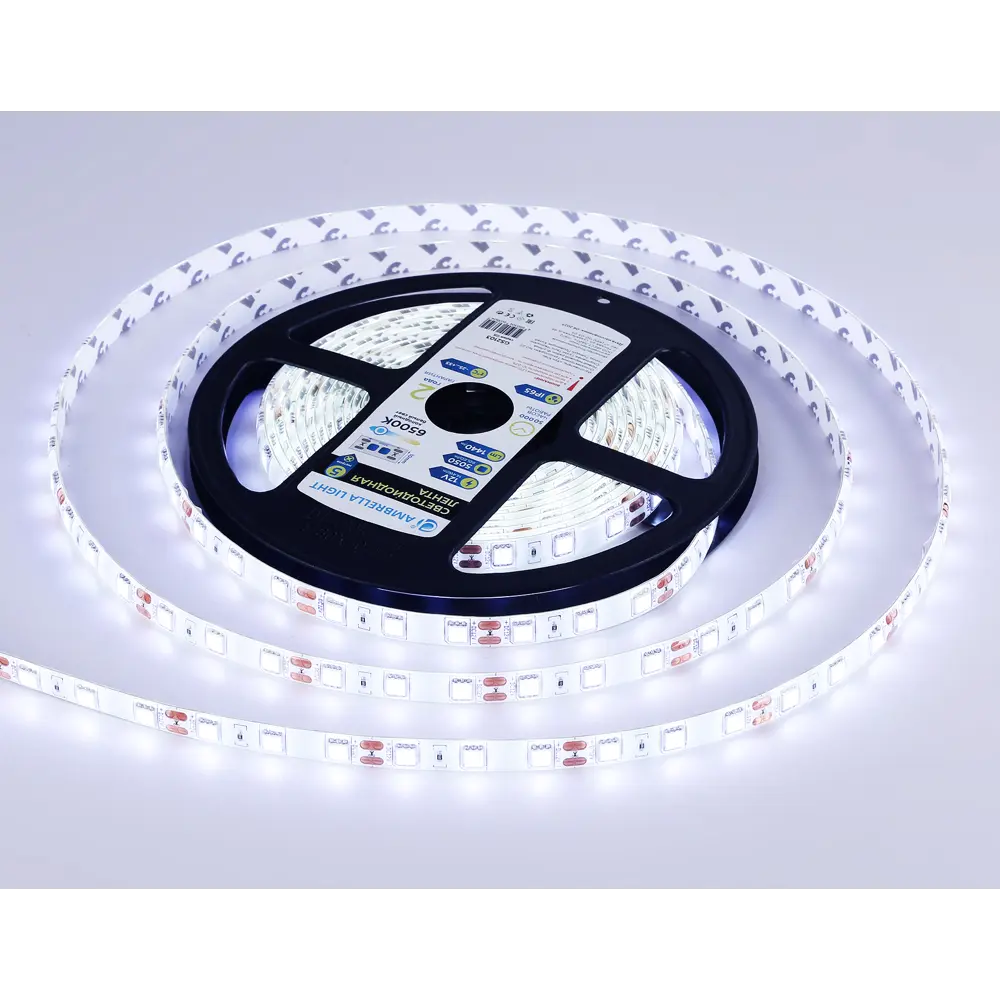 Фото 3 Светодиодная лента Ambrella light Gs2103 60 диод/м 14.4 Вт/м 12 В IP65 5 м холодный белый (голубой) свет Фото 3 Светодиодная лента Ambrella light Gs2103 60 диод/м 14.4 Вт/м 12 В IP65 5 м холодный белый (голубой) свет