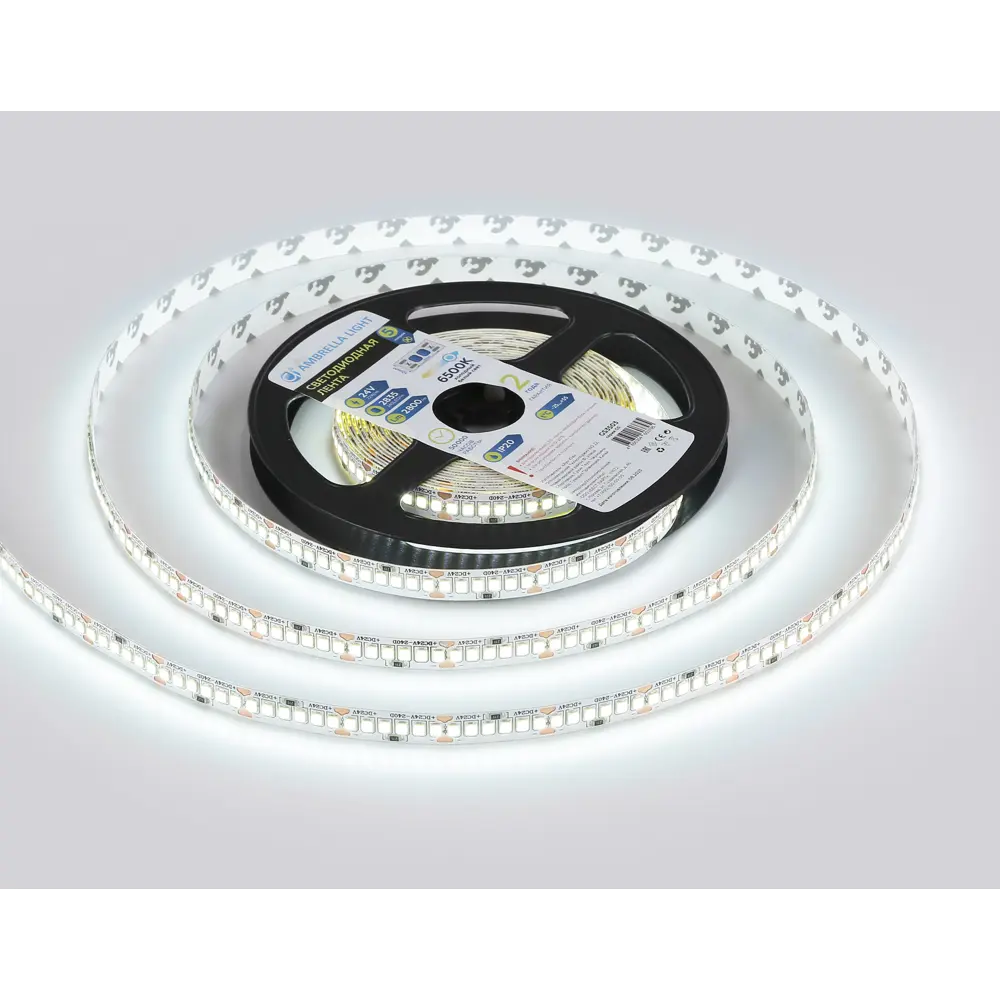 Фото 3 Светодиодная лента Ambrella light Gs3503 240 диод/м 22 Вт/м 24 В IP20 5 м холодный белый (голубой) свет Фото 3 Светодиодная лента Ambrella light Gs3503 240 диод/м 22 Вт/м 24 В IP20 5 м холодный белый (голубой) свет