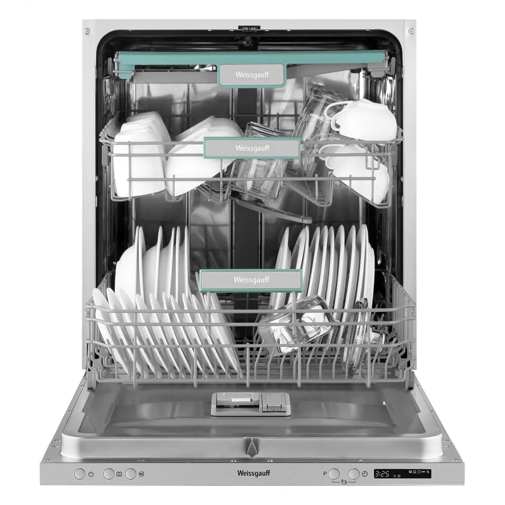 Фото 14 Встраиваемая посудомоечная машина Weissgauff BDW 6073 D 59.8 см 7 программ цвет серый/серебристый Фото 14 Встраиваемая посудомоечная машина Weissgauff BDW 6073 D 59.8 см 7 программ цвет серый/серебристый