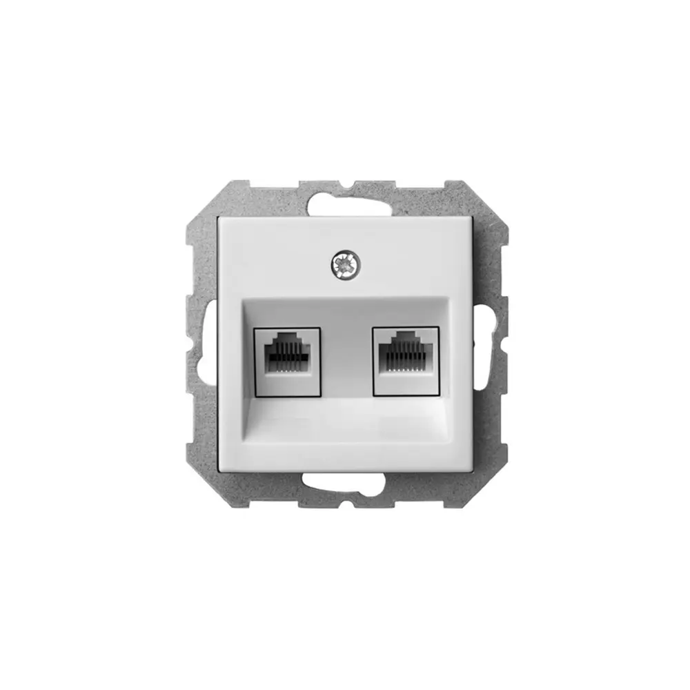 Фото 2 Розетка встраиваемая Liregus Epsilon 28-033 цвет белый