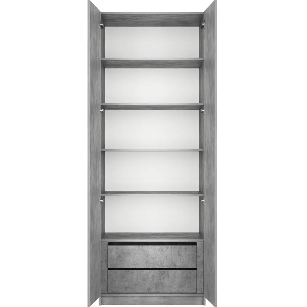 Фото 4 Шкаф распашной Мебельная компания е1 LCK_GR_M1_1000_KT 81x220x52.5 см ЛДСП цвет бетон Фото 4 Шкаф распашной Мебельная компания е1 LCK_GR_M1_1000_KT 81x220x52.5 см ЛДСП цвет бетон