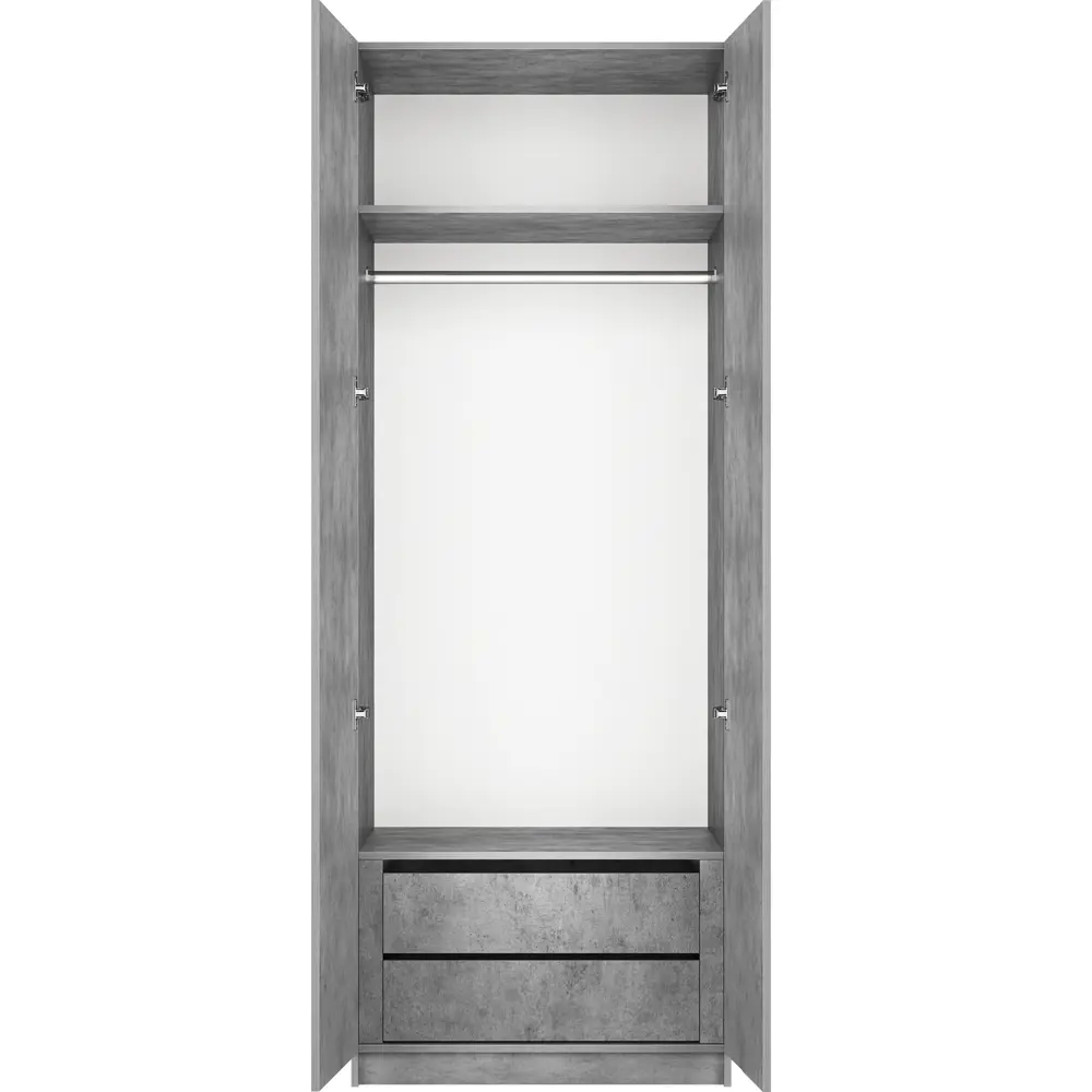 Фото 4 Шкаф распашной Мебельная компания е1 LCK_M1_800_BT 81x220x52.5 см бетон ЛДСП Фото 4 Шкаф распашной Мебельная компания е1 LCK_M1_800_BT 81x220x52.5 см бетон ЛДСП