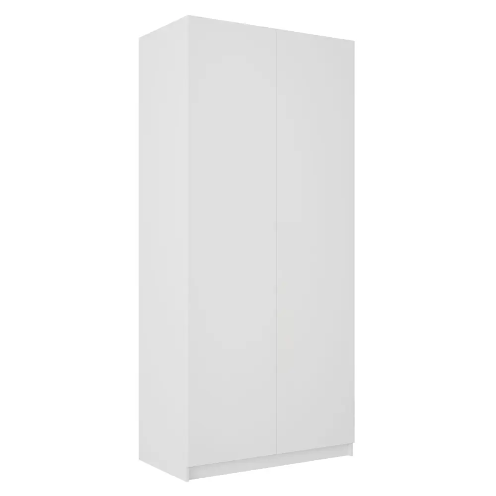 Фото Шкаф распашной Мебельная компания е1 LCKS2_GR_2M1_1600_S 101x220x52.5 см ЛДСП цвет белый снег Фото Шкаф распашной Мебельная компания е1 LCKS2_GR_2M1_1600_S 101x220x52.5 см ЛДСП цвет белый снег