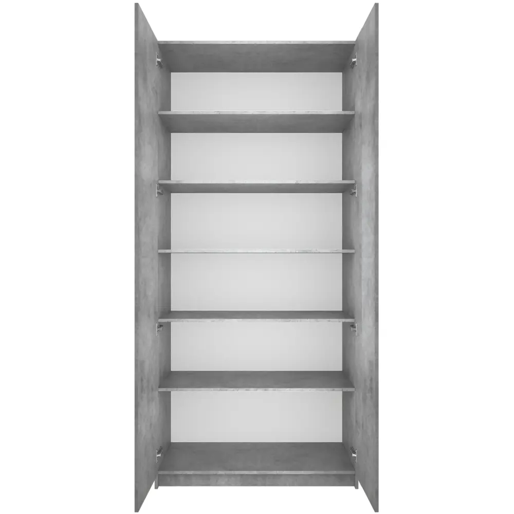 Фото 4 Шкаф распашной Мебельная компания е1 LCK_SH_M1_800_KT 101x220x52.5 см ЛДСП цвет бетон Фото 4 Шкаф распашной Мебельная компания е1 LCK_SH_M1_800_KT 101x220x52.5 см ЛДСП цвет бетон