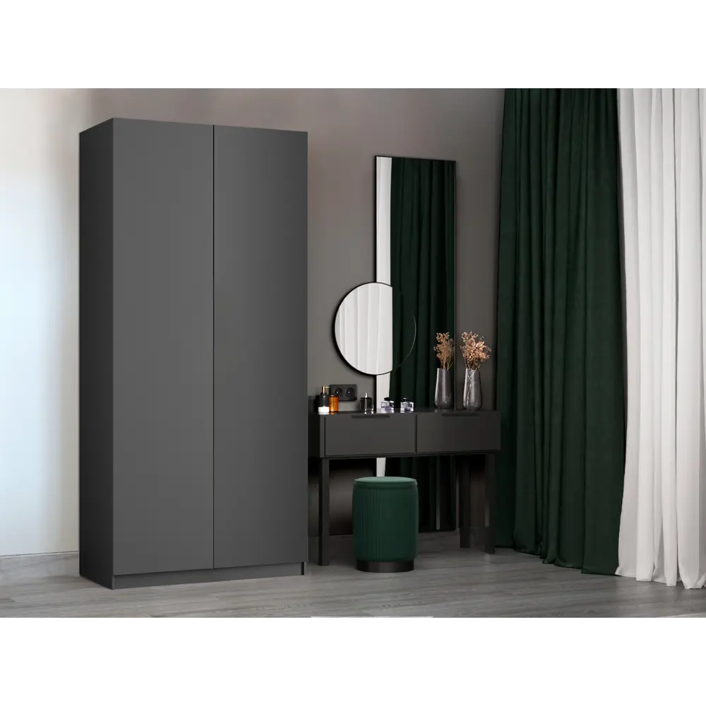 Фото 3 Шкаф Локер Распашной с полками 101x52.5x220 Мебельная компания Е1 Серый диамант Фото 3 Шкаф Локер Распашной с полками 101x52.5x220 Мебельная компания Е1 Серый диамант