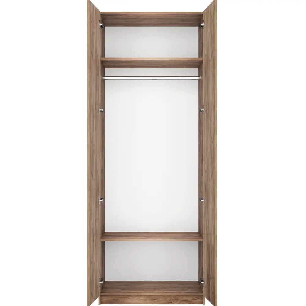 Фото 4 Шкаф распашной Мебельная компания е1 80x220x53 см ДСП цвет крафт табачный Фото 4 Шкаф распашной Мебельная компания е1 80x220x53 см ДСП цвет крафт табачный