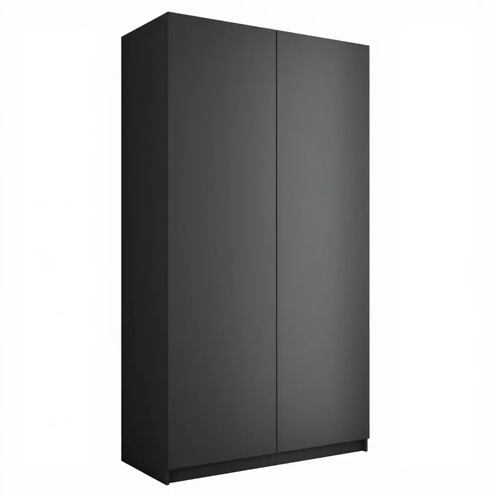 Фото 2 Шкаф распашной Мебельная компания е1 LCK_M1_1200_DM 121x220x52.5 см ЛДСП цвет серый диамант Фото 2 Шкаф распашной Мебельная компания е1 LCK_M1_1200_DM 121x220x52.5 см ЛДСП цвет серый диамант