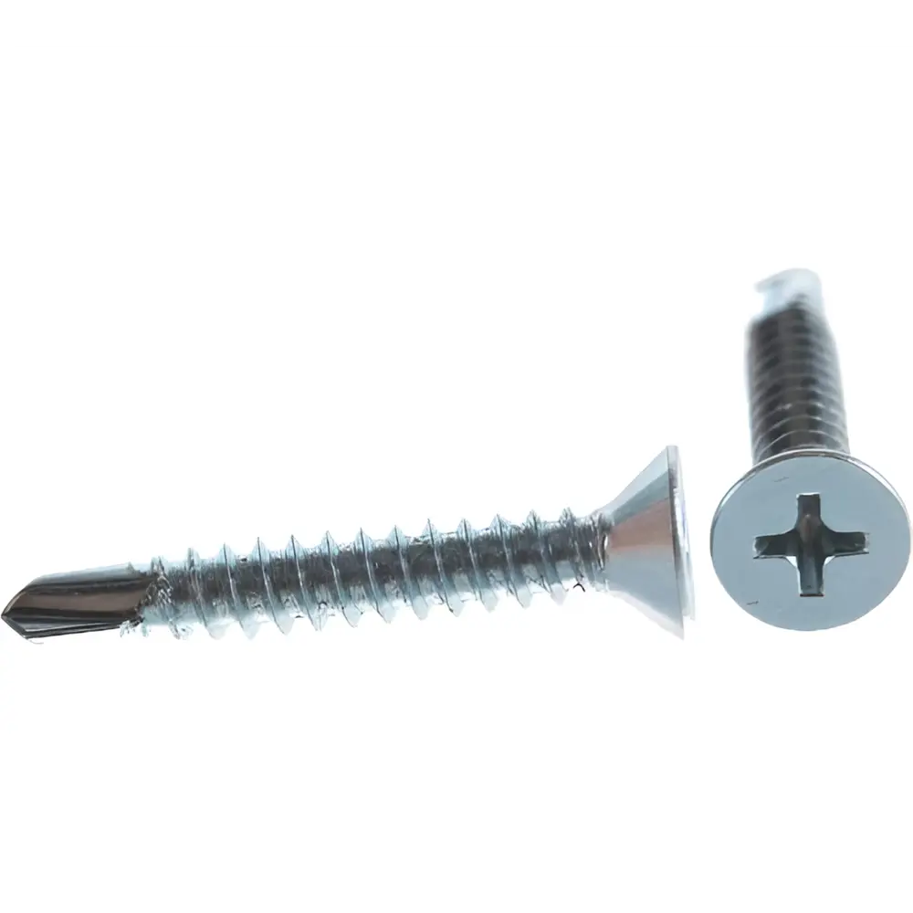 Фото Саморезы универсальные ЦКИ DIN7504-O (JP82) потайные сверло оцинкованные 5x32 мм 500 шт