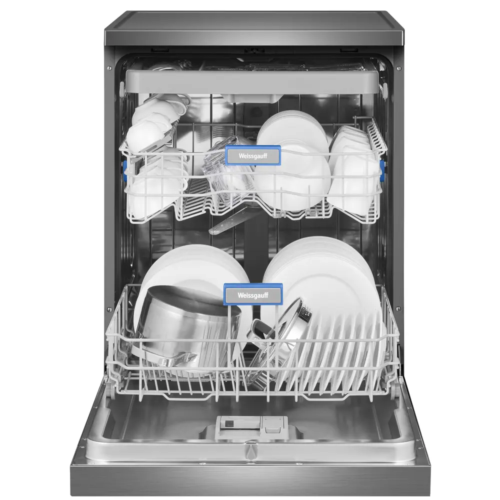 Фото 22 Отдельностоящая посудомоечная машина Weissgauff 436083 59.8 см 8 программ цвет серый / серебристый Фото 22 Отдельностоящая посудомоечная машина Weissgauff 436083 59.8 см 8 программ цвет серый / серебристый