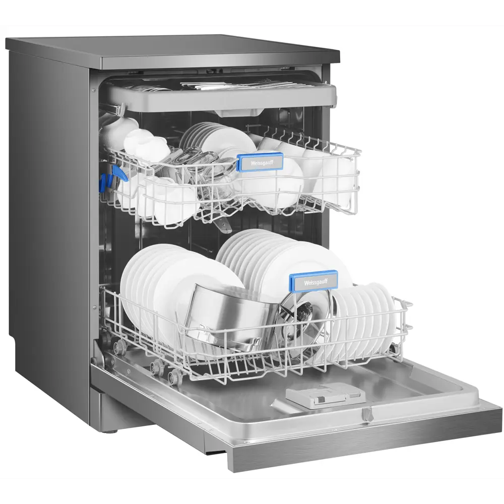 Фото 25 Отдельностоящая посудомоечная машина Weissgauff 436083 59.8 см 8 программ цвет серый / серебристый Фото 25 Отдельностоящая посудомоечная машина Weissgauff 436083 59.8 см 8 программ цвет серый / серебристый