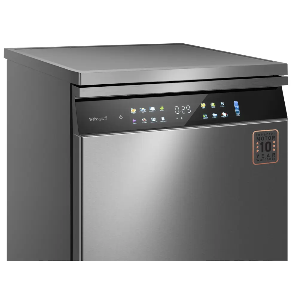 Фото 26 Отдельностоящая посудомоечная машина Weissgauff 436083 59.8 см 8 программ цвет серый / серебристый Фото 26 Отдельностоящая посудомоечная машина Weissgauff 436083 59.8 см 8 программ цвет серый / серебристый