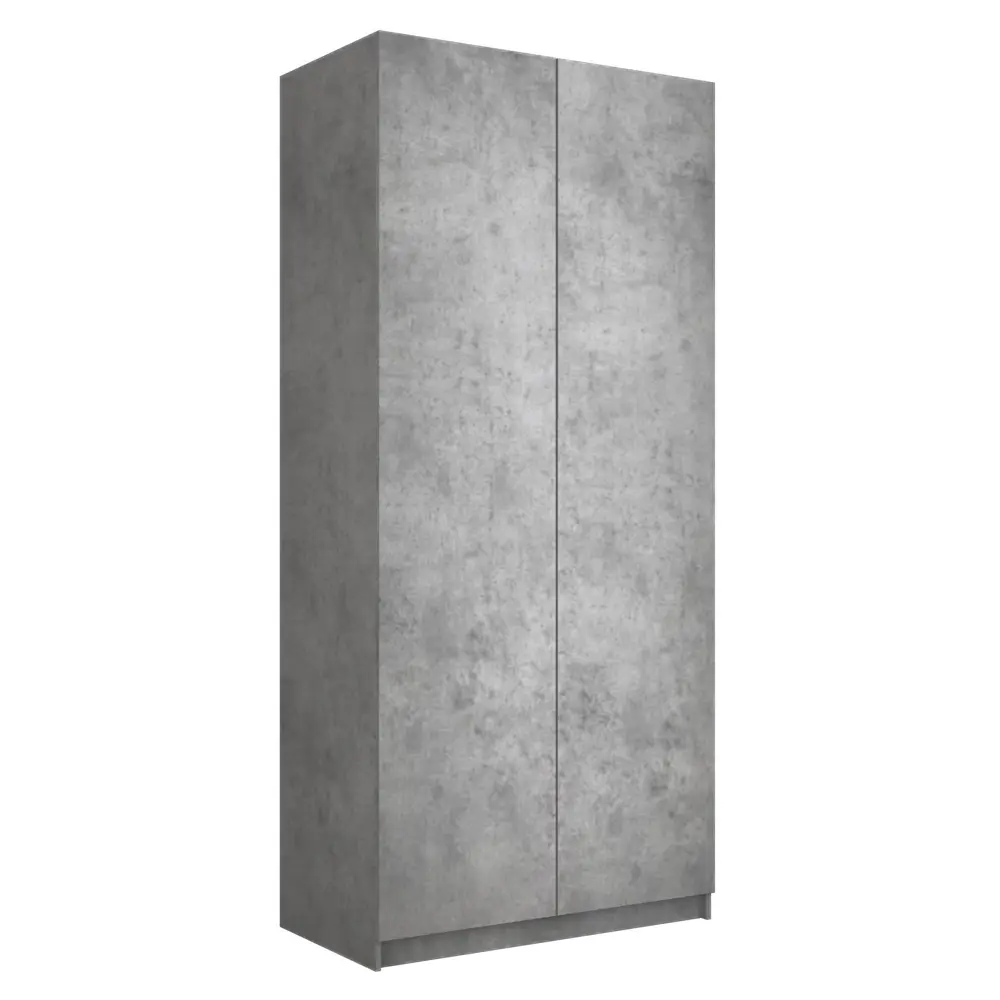 Фото 2 Шкаф распашной Мебельная компания е1 LCK_SH_M1_1000_BT 101x220x52.5 см ЛДСП цвет бетон Фото 2 Шкаф распашной Мебельная компания е1 LCK_SH_M1_1000_BT 101x220x52.5 см ЛДСП цвет бетон