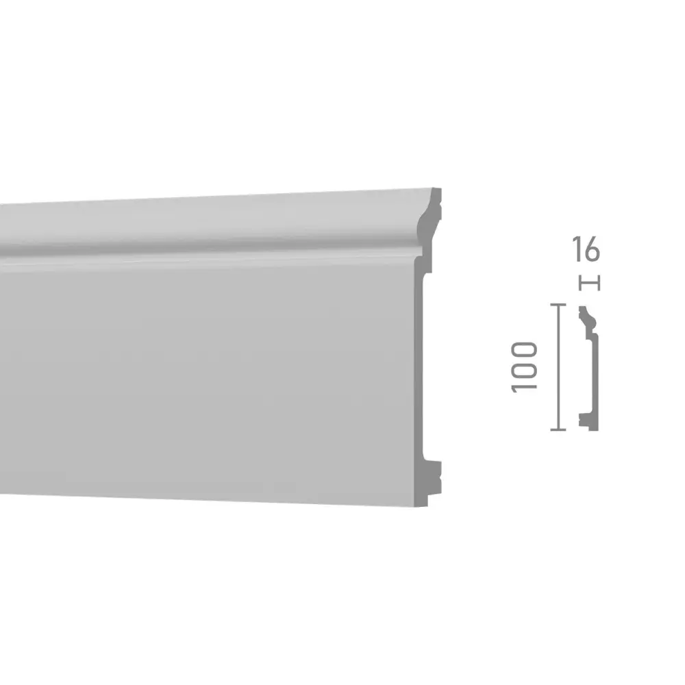 Фото 2 Плинтус напольный ударопрочный R-Line Decor 100x16x2000 мм Фото 2 Плинтус напольный ударопрочный R-Line Decor 100x16x2000 мм