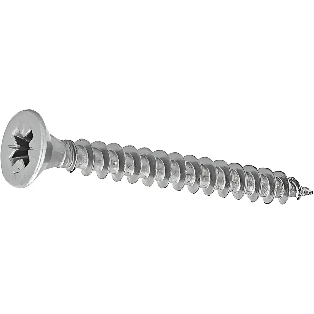 Фото Саморезы универсальные ЦКИ потайные острые оцинкованные 6x70 мм 100 шт